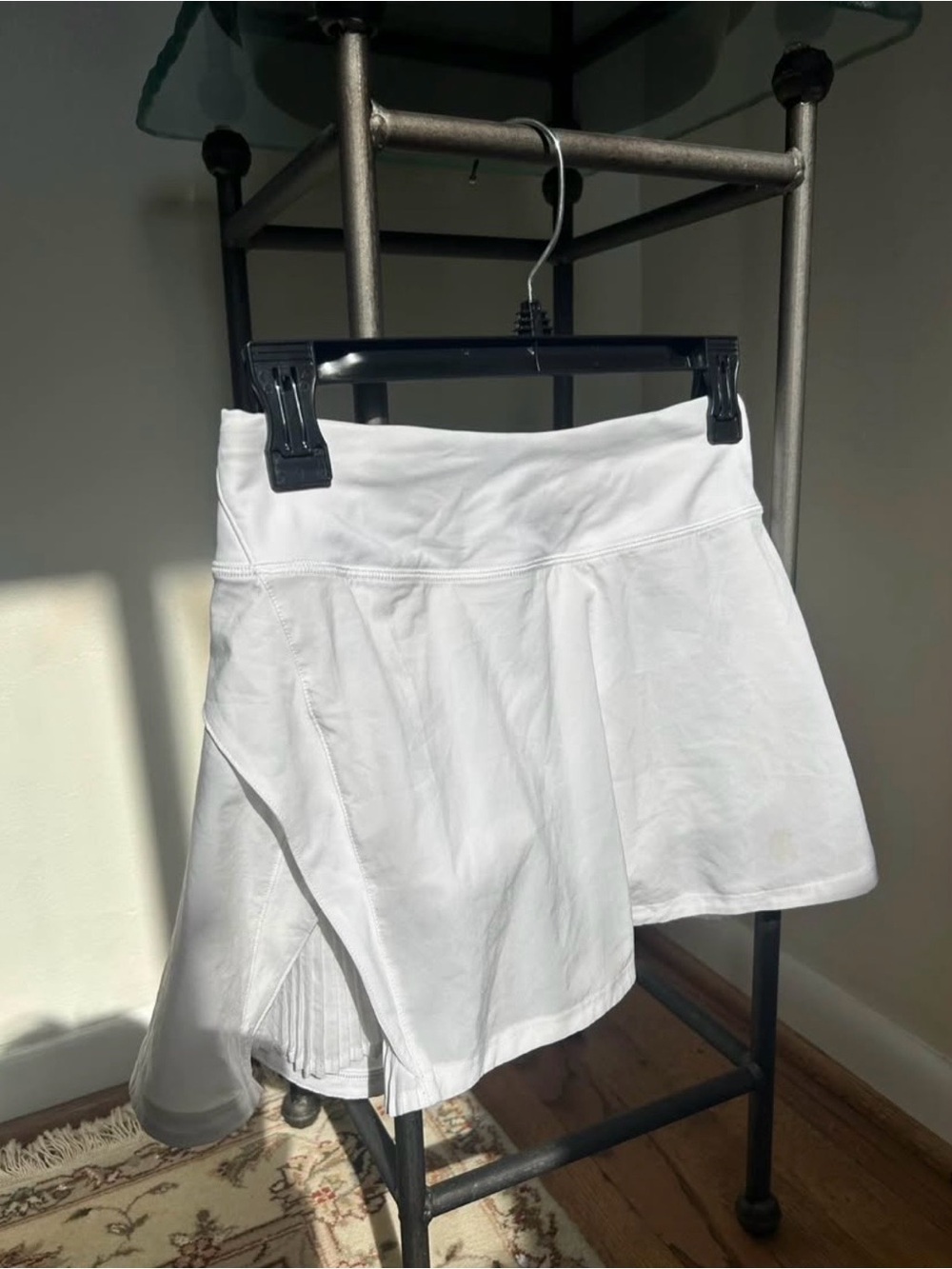 Lululemon White Athletic Skort with Inner Shorts